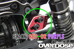 overdose GALM アルミリヤアッパーアームマウント （ブラック） アルミリヤアッパーアームマウント (For GALM / ブラック) [(有)ウエルド]