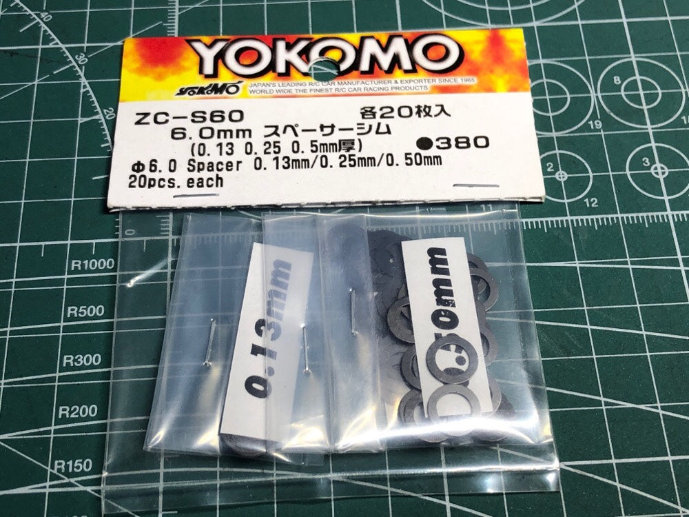 6.0mm Spacer Stainless Steel Shims (.13mm - .25mm .5mm) (20