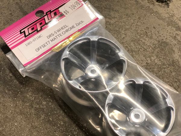 DRS-5 WHEEL 5-SPOKES MATTE CHROME 5mm 7mm 9mm [Topline] DRS-071MC ...