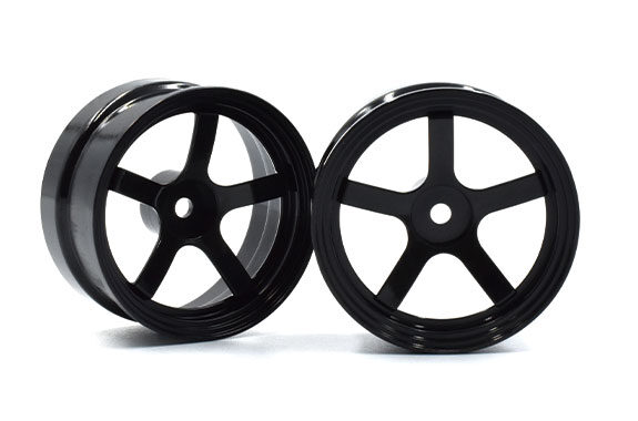 BLACK DP5 Drift Wheel Rims 6mm OFFSET (HIGH TRACTION) [Reve D] RW-DP5K ...