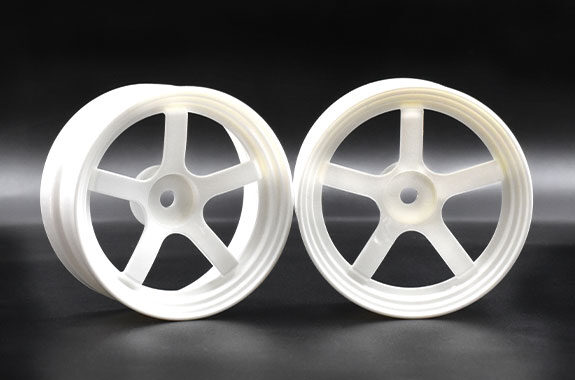 WHITE DP5 Drift Wheel Rims 6mm OFFSET (HIGH TRACTION) [Reve D] RW-DP5W ...