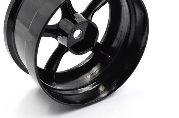 BLACK DP5 Drift Wheel Rims 6mm OFFSET (HIGH TRACTION) [Reve D] RW-DP5K ...