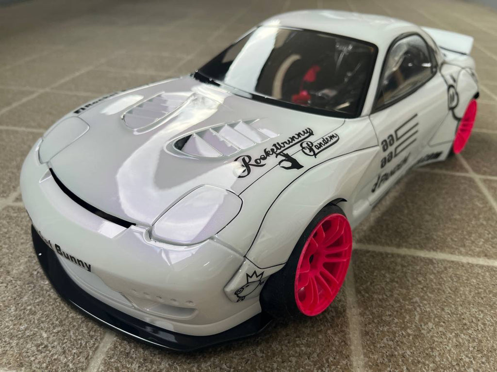 1-10 Rocket Bunny FD3S RX-7 Mazda Body w- 3D DECALS (200mm) rx7 [Addiction]  AD-HB13