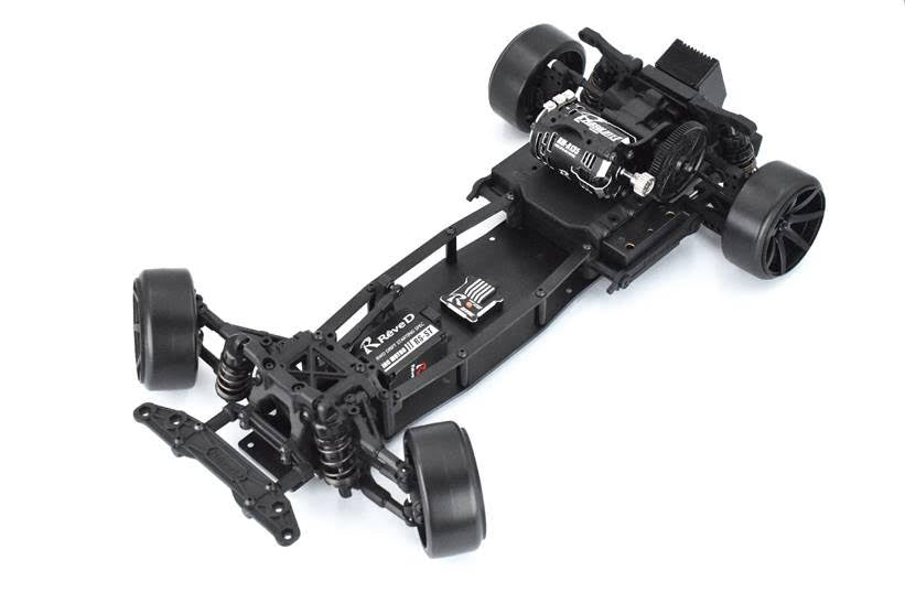 RDX Black FRP Main Chassis & Side Deck Set [Reve D] D1-BFS01