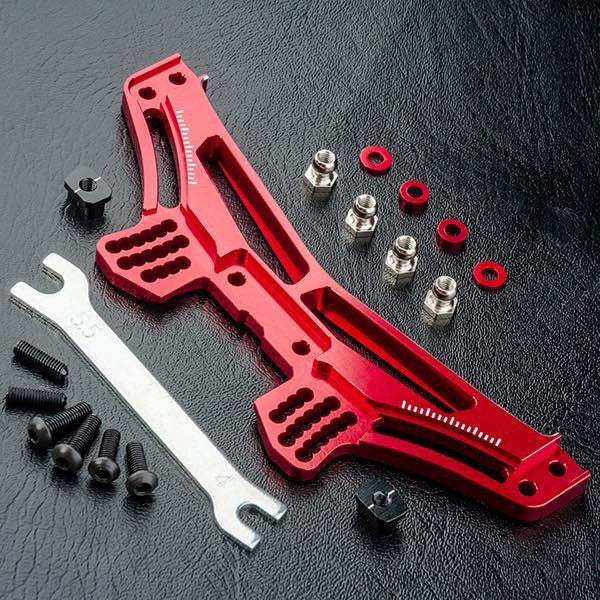 MST RMX2.0アルミリアギアボックス　レッド Powerhobby Aluminum Adjustable Front Lower Arms Red MST RMX