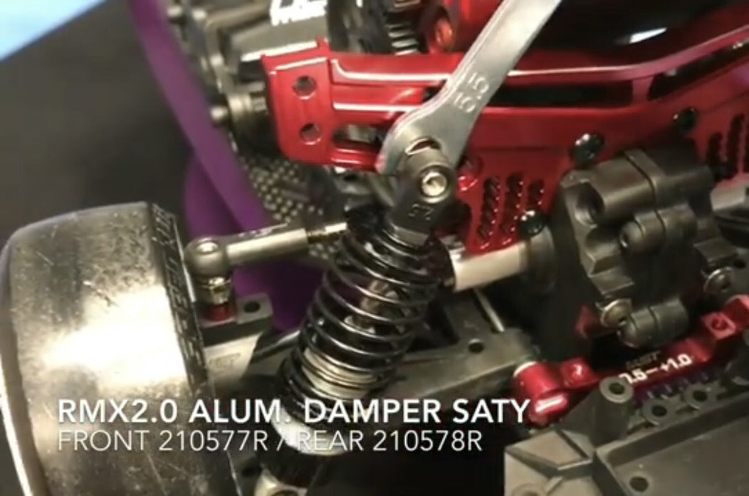 RMX 2.0 Aluminum Rear Shock Tower Damper Stay (RED) [MST] 210578R