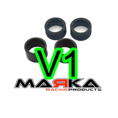 V1 MINI-Z RCP RUBBER REAR TIRE - SLICK - RADIAL F1 - 8.5mm - 11mm