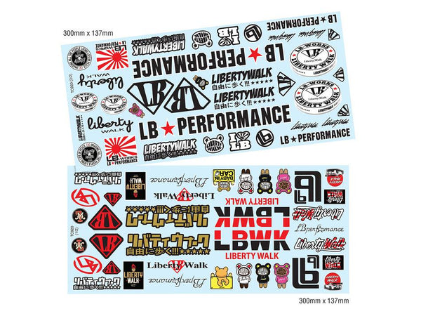 1-10 SLAPS: Liberty Walk - LB Performance Decal Sheet LBWK DRIFT STICK ...