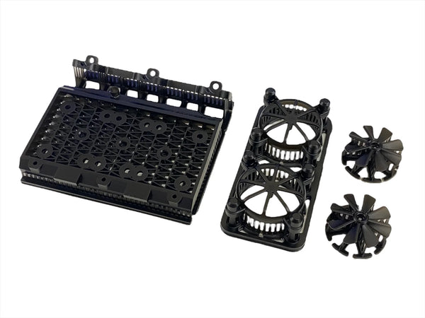 Display Radiator ASSEMBLY With Fans and Shrouds 1-10 Scale [PANDORA RC ...