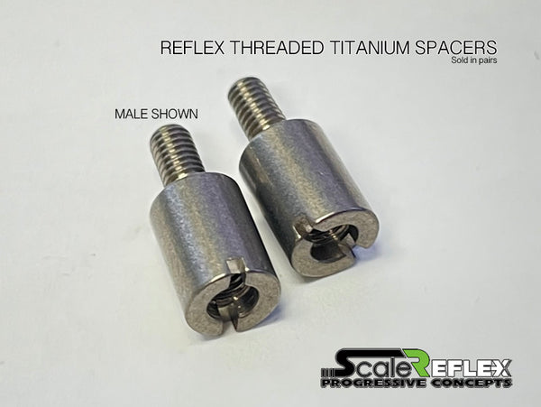 Titanium Lightweight M3 Threaded Spacer Standoff Extender PAIR male or ...