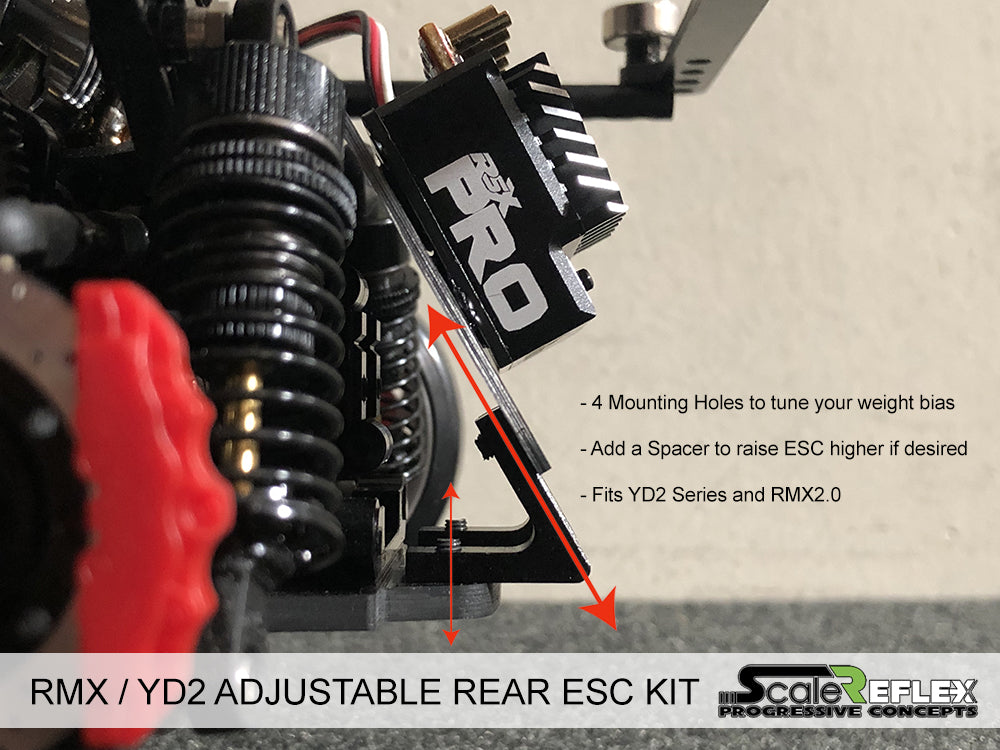MST RMX Alum. ESC Rear Mount Set - Black MST RMX Alum. ESC Rear Mount Set - Black