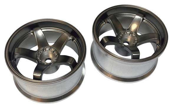 Top Mold Rim N Model Ver III 5 Spoke Concave Rims TITANIUM SILVER 6mm - 8MM [Toplin ...