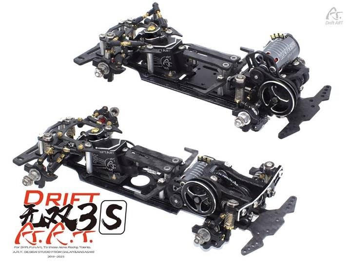 DRIFT ART DA3S 3 - 1-28 PREMIUM FULL OPTION RWD Drift Car Kit 