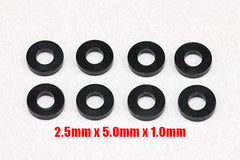 2.5×5.0×1.0mm Aluminum Shim (Black) YD2 FRONT UPPER [Yokomo] ZC